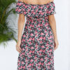 Bohemian Print Split Joint Off the Shoulder Irregular Dresses