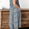 Fashion Casual Print Spaghetti Strap Loose Jumpsuits