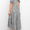 Fashion Casual Print Split Joint O Neck A Line Dresses