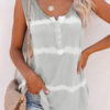 Fashion Casual Print Split Joint O Neck Tops