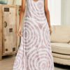 Fashion Casual Print Split Joint Spaghetti Strap A Line Dresses