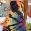 Fashion Casual Print Split Joint Strapless A Line Dresses