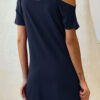 Fashion Casual Solid Split Joint V Neck A Line Dresses