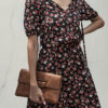 Fashion Casual Print Split Joint V Neck A Line Dresses