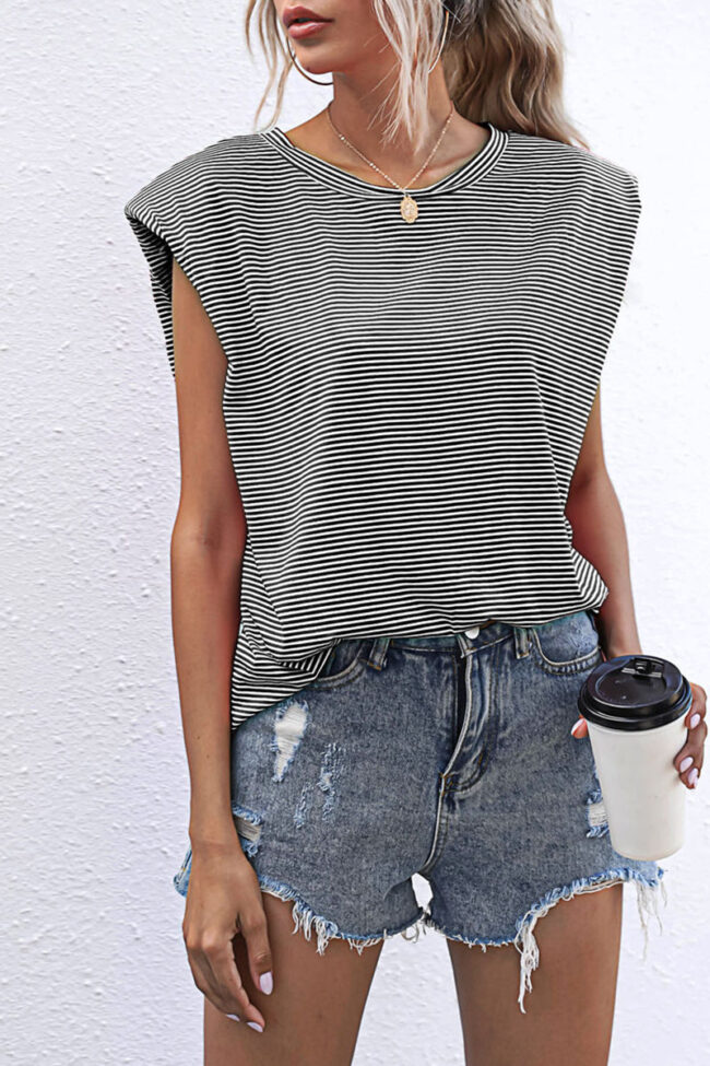 Fashion Casual Solid Split Joint O Neck T-Shirts