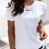 Fashion Casual Solid Split Joint O Neck T-Shirts