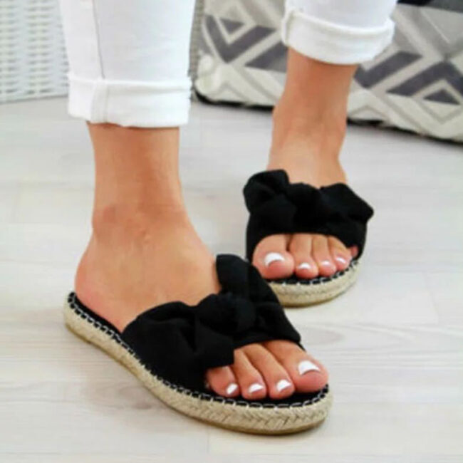 Fashion Daily With Bow Opend Comfortable Shoes