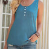 Fashion Casual Solid Split Joint O Neck Tops