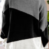 Fashion Casual Solid Split Joint O Neck Tops