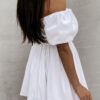 Elegant Solid Split Joint Off the Shoulder A Line Dresses