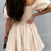 Elegant Solid Split Joint Off the Shoulder A Line Dresses