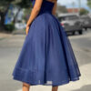 Fashion Elegant Solid Split Joint V Neck Princess Dresses