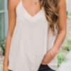 Fashion Casual Solid Split Joint V Neck Tops