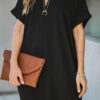 Fashion Casual Solid Hollowed Out V Neck A Line Dresses