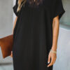 Fashion Casual Solid Hollowed Out V Neck A Line Dresses