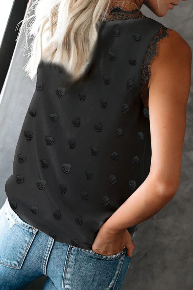 Fashion Casual Solid Split Joint V Neck Tops