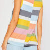 Fashion Living Striped Split Joint V Neck Sleeveless Two Pieces