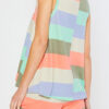 Fashion Living Striped Split Joint V Neck Sleeveless Two Pieces