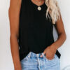 Fashion Casual Solid O Neck Tops