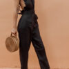 Fashion Casual Solid Split Joint Square Collar Loose Jumpsuits