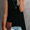 Fashion Simplicity Solid O Neck Tops