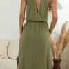 Fashion Casual Solid Split Joint Halter A Line Dresses