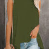 Fashion Simplicity Solid O Neck Tops