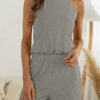 Fashion Casual Solid Split Joint Halter Loose Jumpsuits