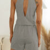 Fashion Casual Solid Split Joint Halter Loose Jumpsuits