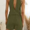 Fashion Casual Solid Split Joint Halter Loose Jumpsuits