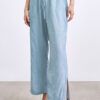 Fashion Simplicity Solid Split Joint Loose Wide Leg Bottoms