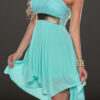 Fashion Casual Solid Split Joint Strapless Irregular Dresses
