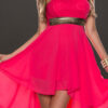 Fashion Casual Solid Split Joint Strapless Irregular Dresses