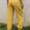 Casual Solid Without Belt Loose High Waist Harlan Bottoms