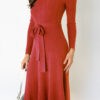 Fashion Casual Solid Split Joint O Neck A Line Dresses