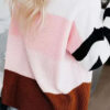 Fashion Casual Striped Split Joint O Neck Tops
