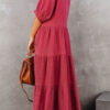 Fashion Casual Solid Split Joint Turndown Collar A Line Dresses