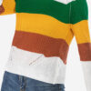 Fashion Casual Striped Split Joint Tops