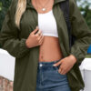 Fashion Casual Solid Split Joint Turndown Collar Outerwear