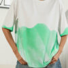 Fashion Casual Tie Dye Split Joint O Neck T-Shirts