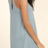 Fashion Casual Solid Split Joint V Neck A Line Dresses