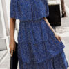 Fashion Street Print Split Joint Off the Shoulder A Line Dresses