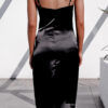 Street Solid Split Joint Spaghetti Strap Wrapped Skirt Dresses