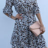 Fashion Street Leopard Off the Shoulder A Line Dresses