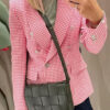 Fashion Street Plaid Split Joint Turn-back Collar Outerwear