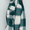 Fashion Street Plaid Split Joint Turndown Collar Tops