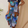 Fashion Street Print Split Joint Spaghetti Strap Loose Jumpsuits