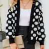 Fashion Street Polka Dot Split Joint Tops