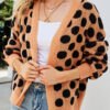 Fashion Street Polka Dot Split Joint Tops