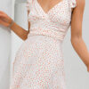 Fashion Street Polka Dot Split Joint V Neck A Line Dresses